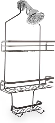 BINO 'Mercer' Rust-Resistant 3-Shelf Over-the-Showerhead Caddy, Bronze