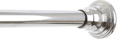 BINO Tension Shower Curtain Rod - Chrome - 42"to 72"- Adjustable Bathroom Curtain Rod Shower Rod Tension Rod Pole Tension Shower Rod