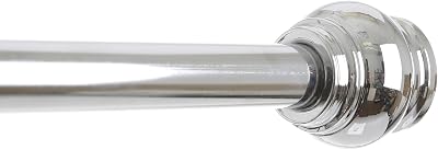 BINO 'Arundel' Tension Shower Curtain Rod, Polished Chrome - 42"to 72"- Adjustable Bathroom Shower Rod Tension Pole
