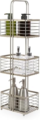 BINO 'Madison' 3-Tier Spa Tower, Large Rectangle, Nickel