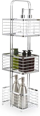 BINO 'Madison' 3-Tier Spa Tower, Large Rectangle, Chrome