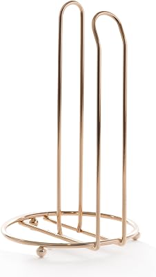 BINO 'Liberty' Paper Towel Holder, Gold - Free Standing Decorative Easy Tear Kitchen Paper Towel Roll Dispenser