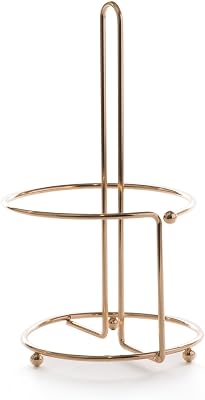 BINO 'Apollo' Paper Towel Holder, Gold - Free Standing Decorative Easy Tear Kitchen Paper Towel Roll Dispenser