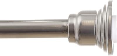 BINO Rust Proof Aluminum Tension Shower Curtain Rod - Chrome - 42"to 72"- Adjustable Bathroom Curtain Rod Shower Rod Tension Rod Pole Tension Shower Rod