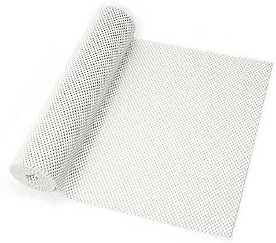 BINO Non-Adhesive Non-Slip Shelf and Drawer Grip Liner Mat, 12 -Inch x 15-Feet, White