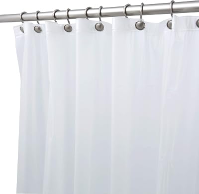 BINO Shower Curtain Liner, Frosted - 70"x 72"- PEVA 8G Shower Curtains for Bathroom Clear Shower Liner