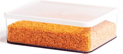 BINO Airtight Food Storage Container with Lids, 1.8 Qt/1.75 Liter, White - Kitchen Pantry Organizing Container
