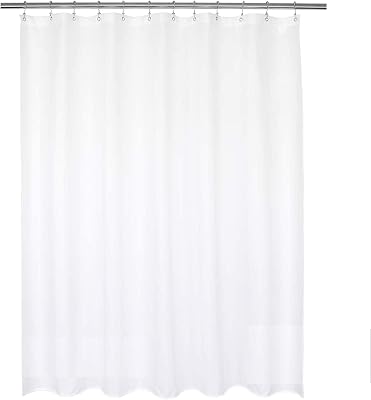 BINO Shower Curtain Liner, Frosted - 2-Pack - 70"x 72"| PEVA 3G Shower Curtains for Bathroom Clear Shower Liner