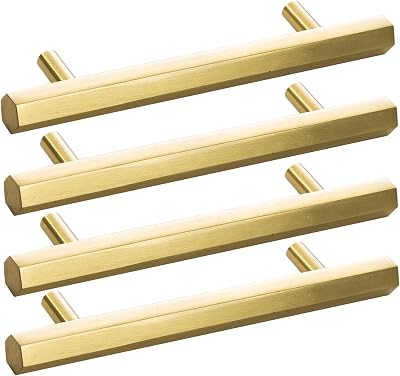 BINO 4-Pack 6" Cabinet Handles Drawer Pulls - Cabinet Pulls for Kitchen Cabinet Hardware