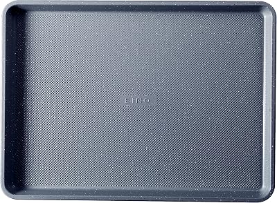 BINO Bakeware Nonstick Cookie Sheet Baking Tray, 13 x 18 Inch - Speckled Light Grey | Premium Quality Textured Baking Sheet with Even-Flow Technology | Dishwasher Safe | Non-Toxic